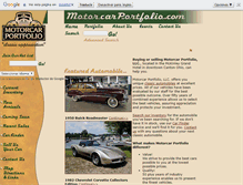 Tablet Screenshot of motorcarportfolio.com